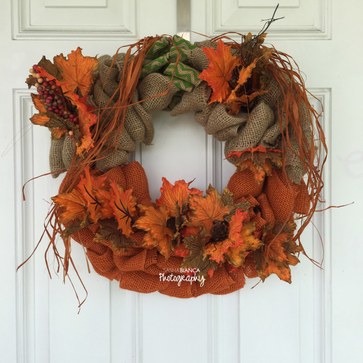 Fall Burlap Wreath